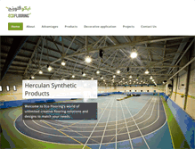 Tablet Screenshot of ecoflooring-qatar.com